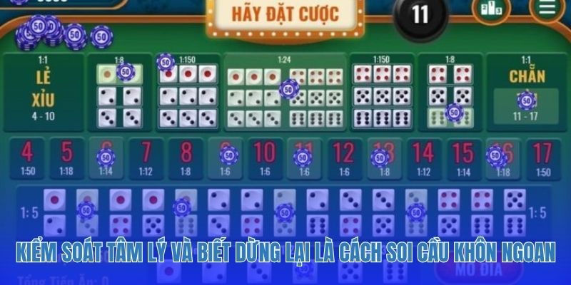 Kiểm soát tâm lý và biết dừng lại là cách soi cầu khôn ngoan.