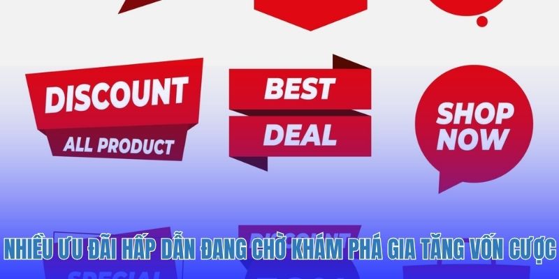 Nhiều ưu đãi hấp dẫn đang chờ bạn khám phá gia tăng vốn cược